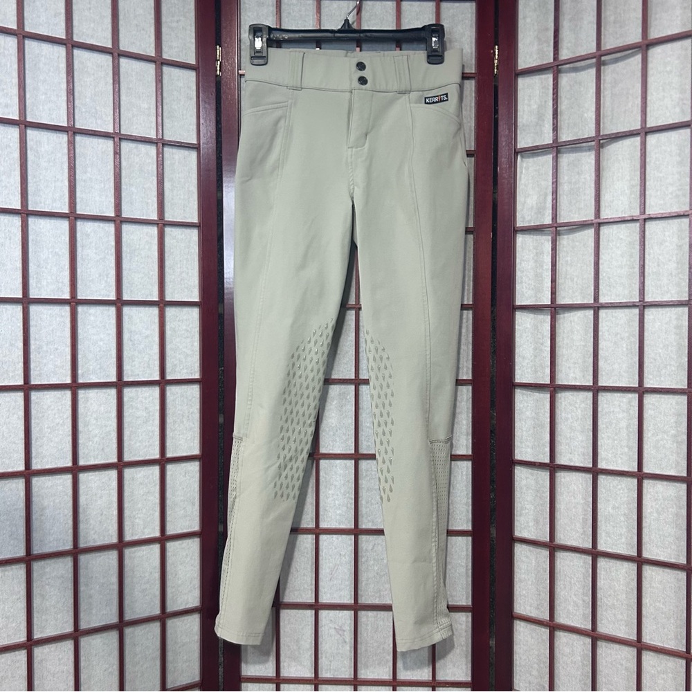 Kerrits Affinity Wms XS Ice Fil Silicone Knee Patch Two Pocket Breech NWOT